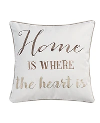 Levtex Angelica Spring Heart Tassel Decorative Pillow, 18" x 18"