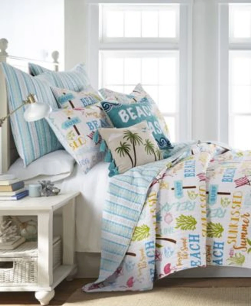 Homthreads Beach Days Quilt Set