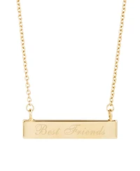 brook & york 14K Gold Plated Best Friends Bar Necklace