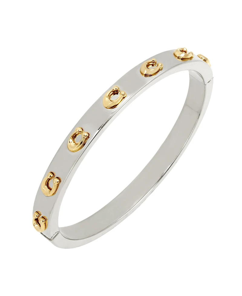 Coach Signature C Hinged Bangle Bracelet