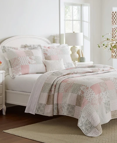 Laura Ashley Celina Patchwork 2-Pc. Quilt Set, Twin