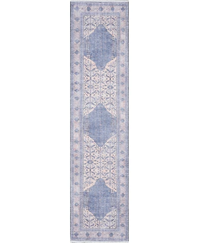 Momeni Helena Hel-7 Denim 2'6" x 10' Runner Rug