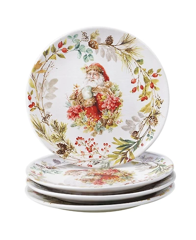 Certified International Christmas Story 4 Piece Dinner Plate