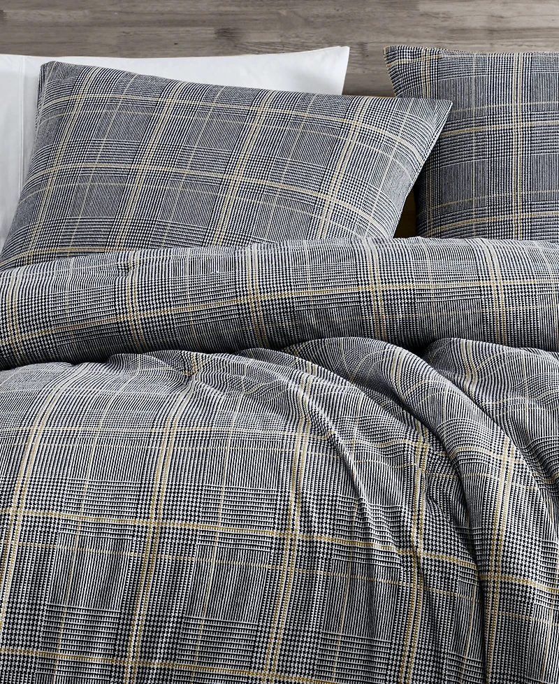 Kenneth Cole New York Sussex Brushed Cotton Flannel Comforter Set