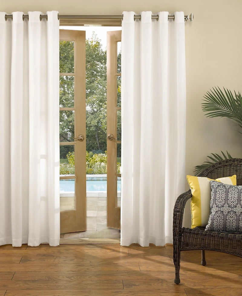 Sailor Indoor/Outdoor Uv Protectant Room Darkening Grommet Curtain Panel