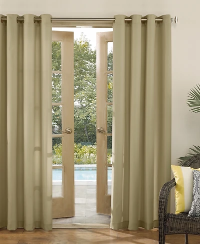 Sailor Indoor/Outdoor Uv Protectant Room Darkening Grommet Curtain Panel