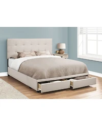 Monarch Specialties Bed with 2 Storage Drawers