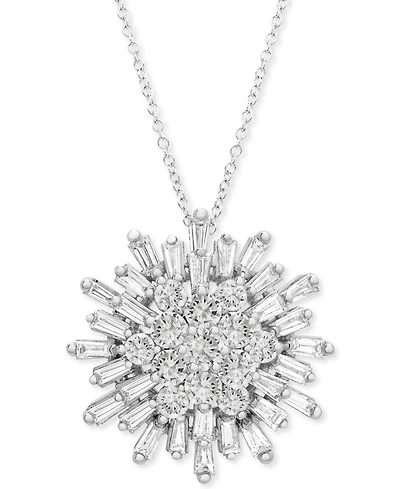 Wrapped in Love Diamond Starburst 20" Pendant Necklace (1-1/2 ct. t.w.) in 14k White Gold or 14k Yellow Gold, Created for Macy's