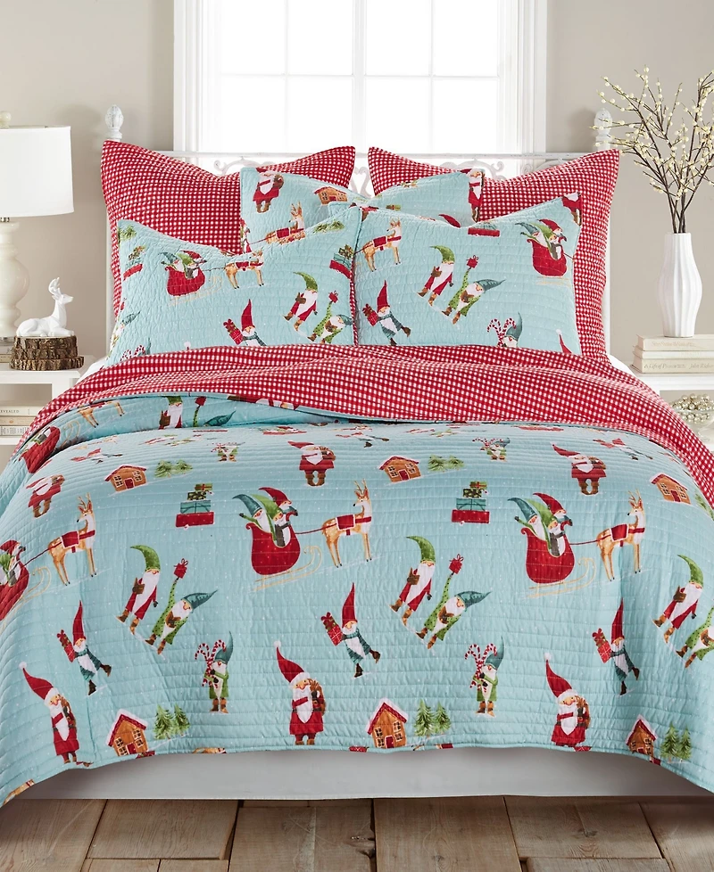 Levtex Gnome for the Holidays Quilt