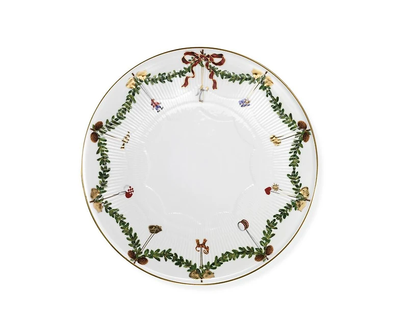 Star Fluted Christmas Cake Dish, 12.5" L