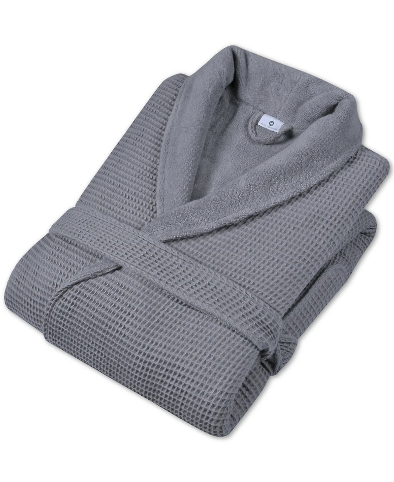 Hotel Collection Cotton Waffle Textured Bath Robe, Exclusively at Macy's