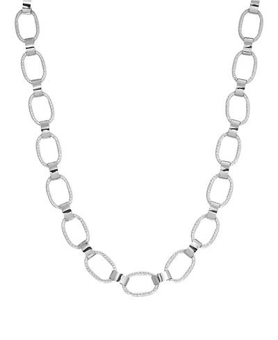 2028 Women's Silver Tone Link Necklace