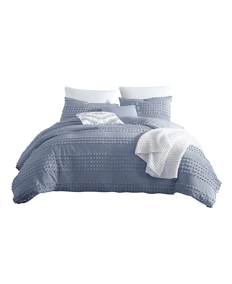 Swift Home Magnificent Marilla Dot 5 Piece Comforter Set, Full/Queen