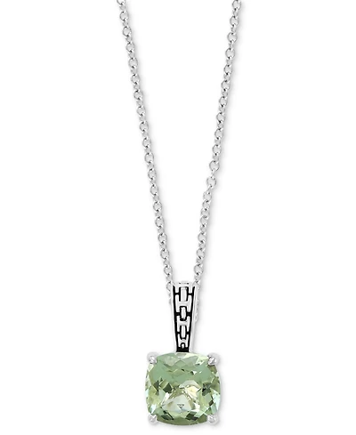 Effy Green Quartz 18" Pendant Necklace (3-3/4 ct. t.w.) in Sterling Silver