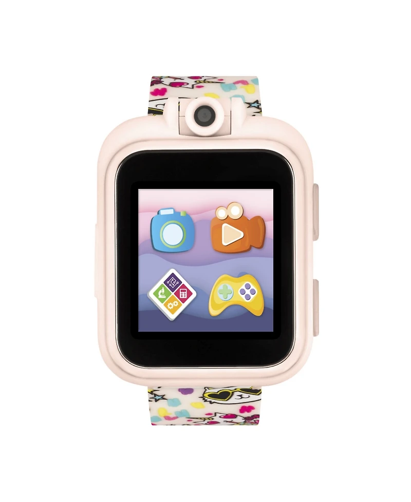 Kid's Playzoom 2 Blush Cat Print Tpu Strap Smart Watch 41mm
