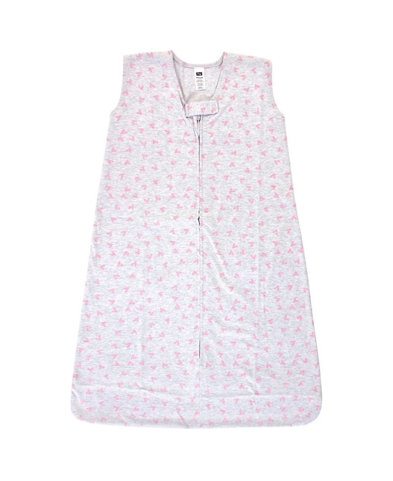 Hudson Baby Baby Girls Hudson Cotton Sleeveless Nighttime Wrap for Cozy Sleep