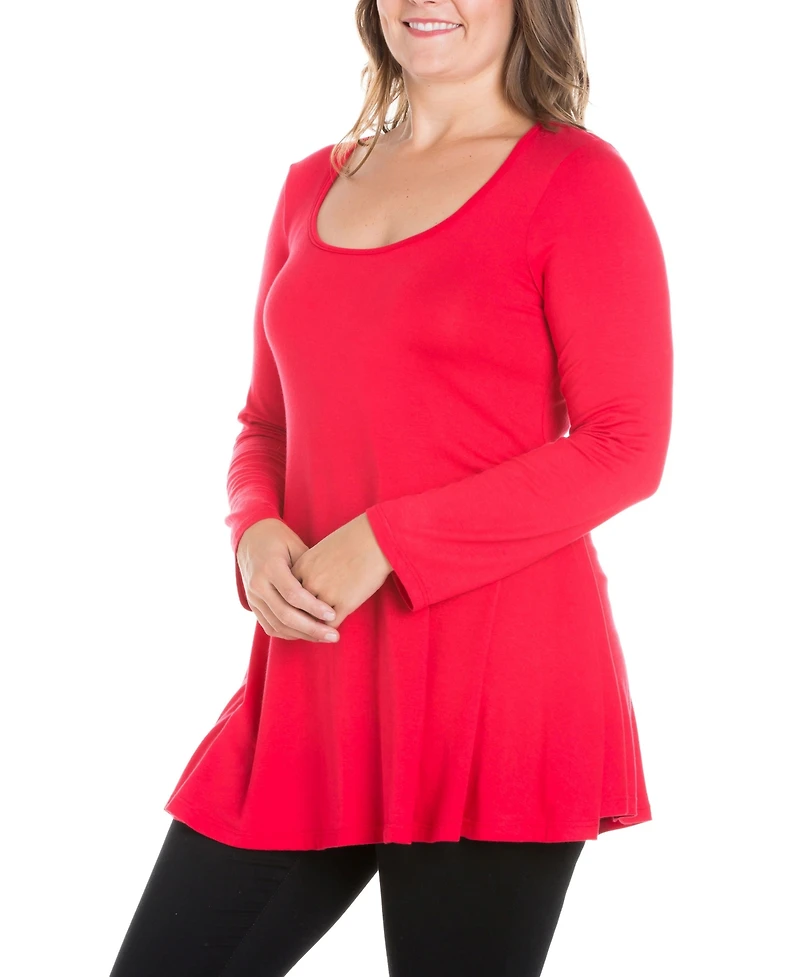 Women's Plus Poised Swing Tunic Top