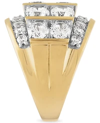 Men's Diamond Large Cluster Statement Ring (7 ct. t.w.) 10k Gold