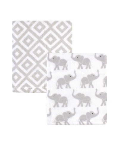 Hudson Baby Infant Girl Silky Plush Blanket, Blossoms