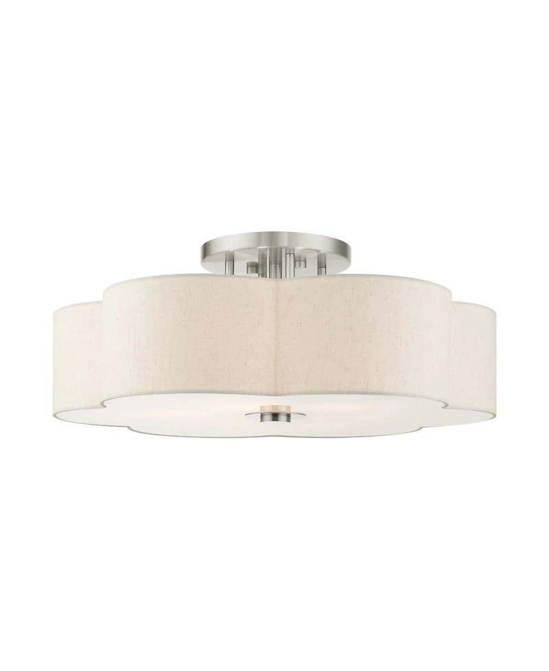 Solstice 6 Lights Semi Flush