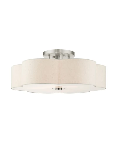 Solstice 6 Lights Semi Flush