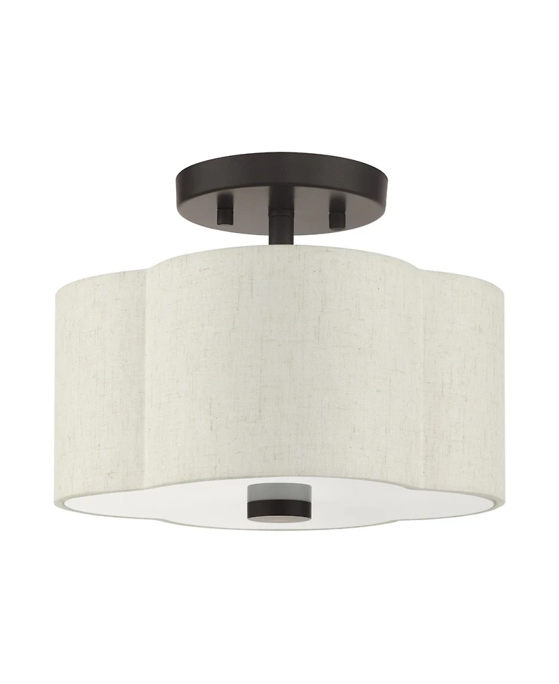 Solstice 2 Lights Semi Flush