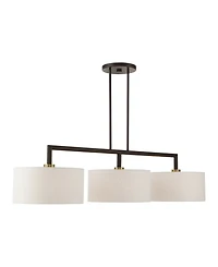 Meridian 3 Lights Linear Chandelier