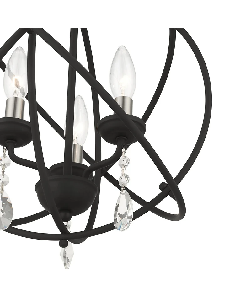 Aria 3 Lights Convertible Chandelier or Semi Flush