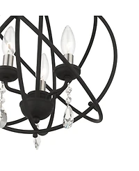 Aria 3 Lights Convertible Chandelier or Semi Flush