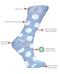 Big Polka Cotton Dots Crew Socks