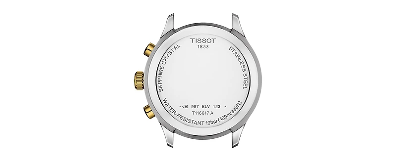 Tissot Men's Swiss Chronograph Chrono Xl Classic Two-Tone Stainless Steel Bracelet Watch 45mm