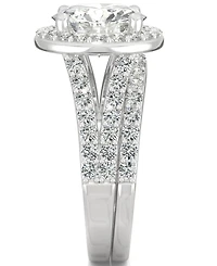 Charles & Colvard Moissanite Bridal Set (3-5/8 ct. t.w. Diamond Equivalent) 14k White Gold