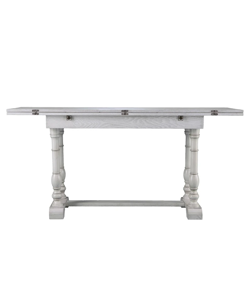 Eerry Farmhouse Folding Trestle Console to Dining Table