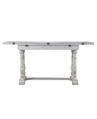 Eerry Farmhouse Folding Trestle Console to Dining Table