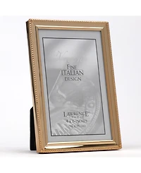 Polished Metal Picture Frame - Bead Border Design