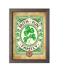 Irish- Faith, Fun, Family with Irish Penny Coin Frame