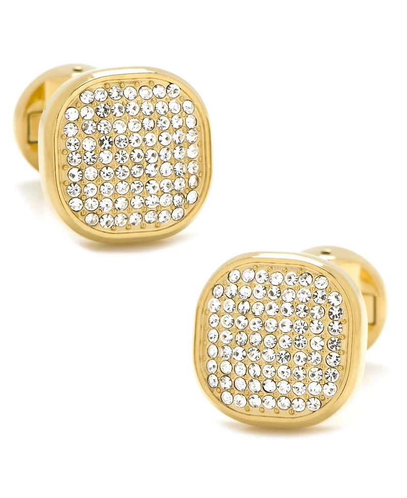 Men's Pave Cufflink and Stud Set