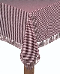 Lintex Homespun Wine 100% Cotton Tablecloth 60"X84"