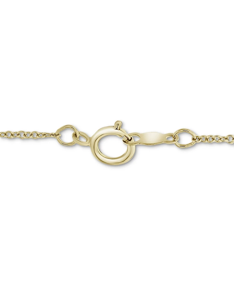 Wrapped Diamond Infinity 17" Pendant Necklace (1/20 ct. t.w.) in 14k Gold, Created for Macy's