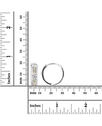 Macy's Cubic Zirconia Two-Tone Pave Heart Hoop Earrings