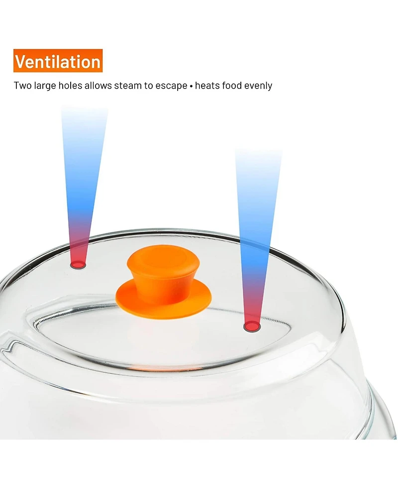 Bezrat Microwave Tall Glass Plate Cover