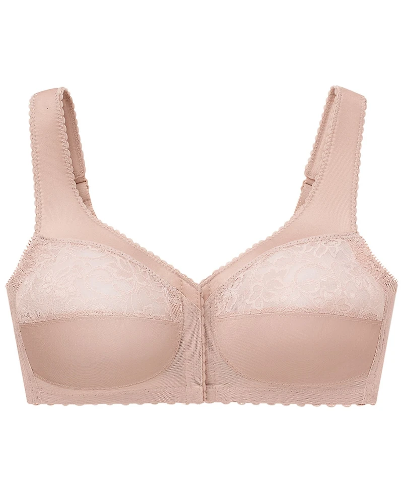 Women's Full Figure Plus MagicLift Front Close Support Bra 1200