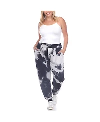 White Mark Plus Tie Dye Harem Pants