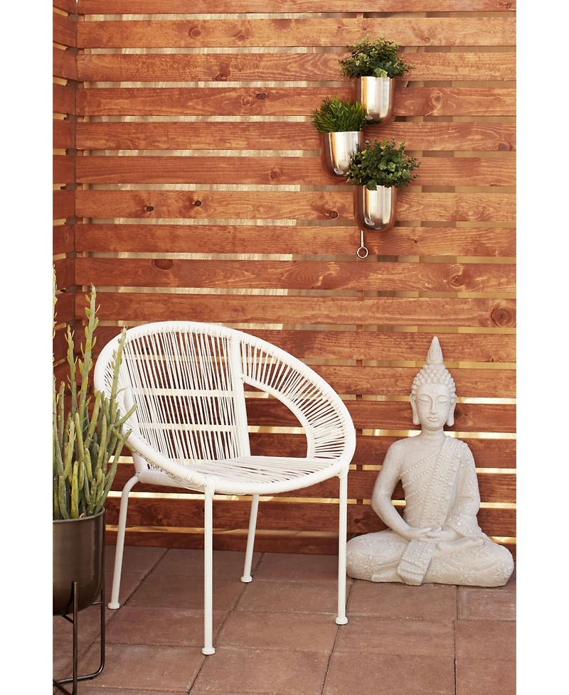 Contemporary Metallic Hanging Wall Planter Rack