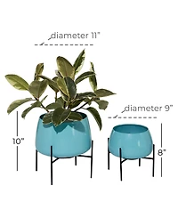 Metal Planter, Set of 2