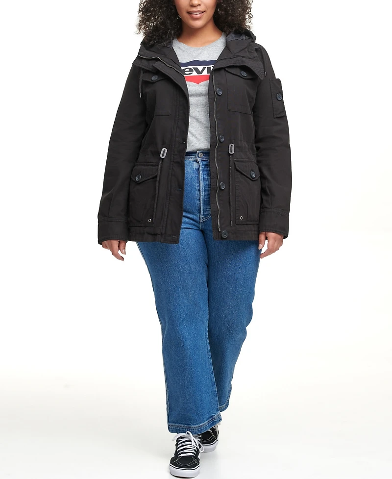 Levi's Trendy Plus Cotton Hood Utility Jacket