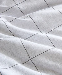 Closeout! Kenneth Cole New York Holden Grid 3 Piece Duvet Cover Set