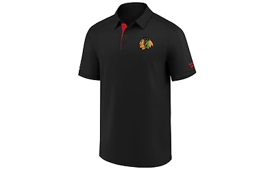 Majestic Chicago Blackhawks Men's Locker Room Performance Polo