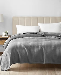 Nautica Rope Stripe Woven Cotton Blanket, Full/Queen