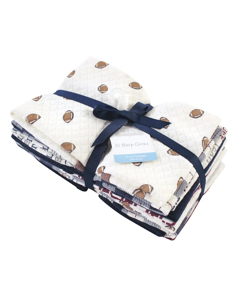 Hudson Baby Boys Quilted Burp Cloth